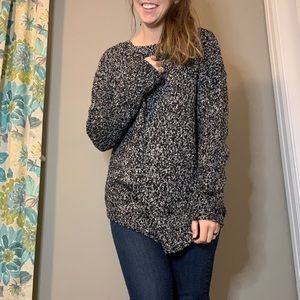 M. Rena Black and White Sweater